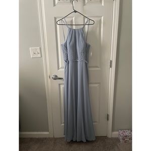 Dusty Blue Melinda Bridesmaid Wedding Dress